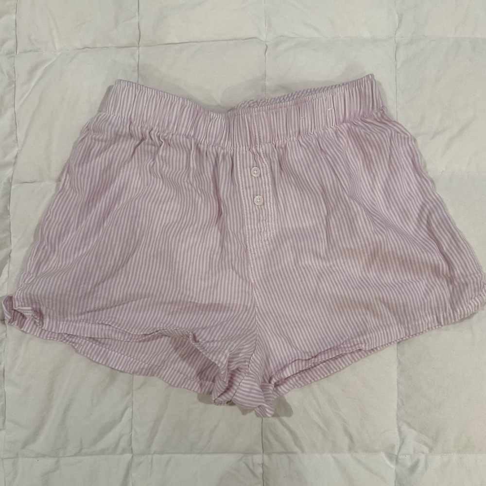 Wild Fable Light Pink Striped Sleeping Shorts